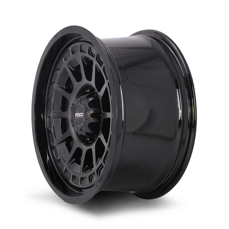 Load image into Gallery viewer, PDXX TAKEDOWN 18&quot; 6X139.7 Dark Tint/Gloss Black Wheels+Tyres
