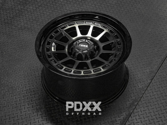 PDXX TAKEDOWN 18" 6X139.7 Dark Tint/Gloss Black Wheels+Tyres