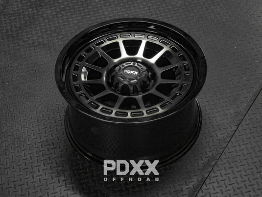 PDXX TAKEDOWN 18" 6X139.7 Dark Tint/Gloss Black Wheels