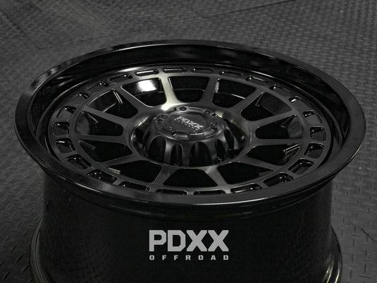 PDXX TAKEDOWN 18" 6X139.7 Dark Tint/Gloss Black Wheels+Tyres