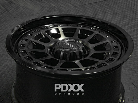 PDXX TAKEDOWN 18" 6X139.7 Dark Tint/Gloss Black Wheels