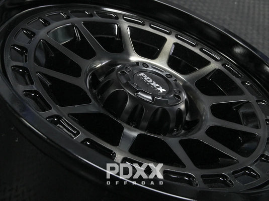 PDXX TAKEDOWN 18" 6X139.7 Dark Tint/Gloss Black Wheels+Tyres