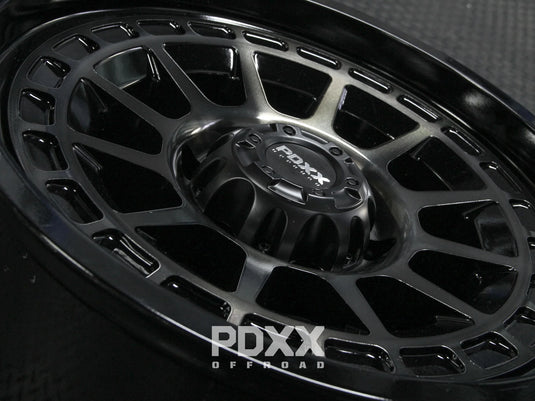 PDXX TAKEDOWN 18" 6X139.7 Dark Tint/Gloss Black Wheels