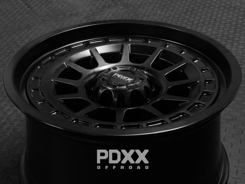 Load image into Gallery viewer, PDXX TAKEDOWN 18&quot; 6X139.7 Satin Black Wheels
