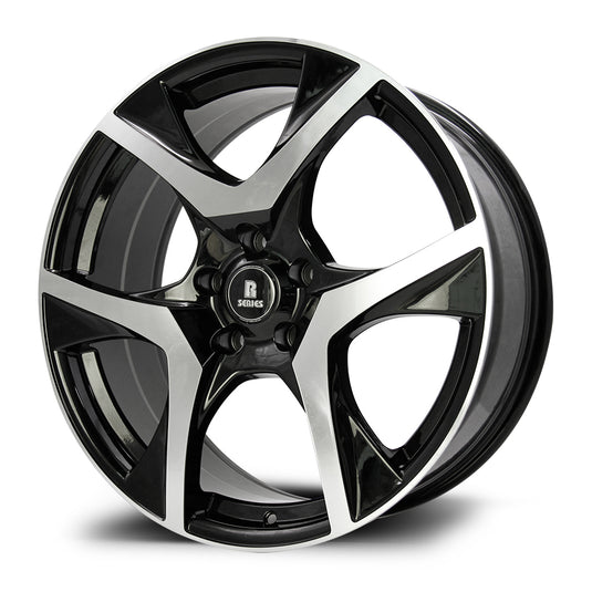 Rseries VF2 20" 5X120 Gloss Black Machined Face Wheels