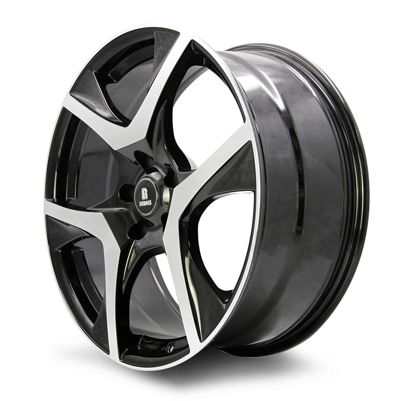 Load image into Gallery viewer, Rseries VF2 20&quot; 5X120 Gloss Black Machined Face Wheels
