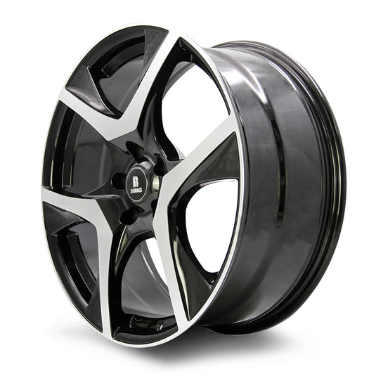 Rseries VF2 20" 5X120 Gloss Black Machined Face Wheels