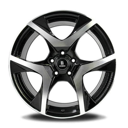 Rseries VF2 20" 5X120 Gloss Black Machined Face Wheels+Tyres