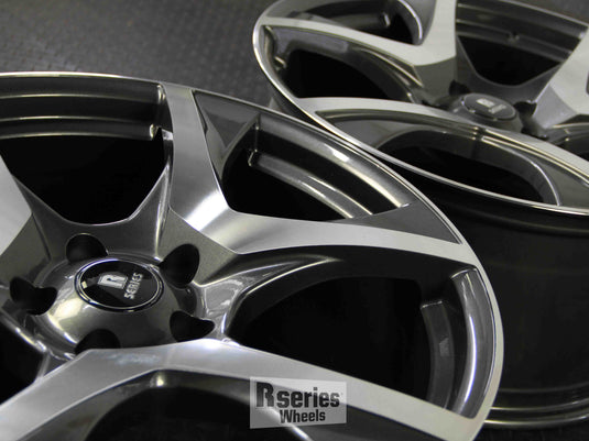 Rseries VF2 20" 5X120 Gunmetal Machined Face Wheels