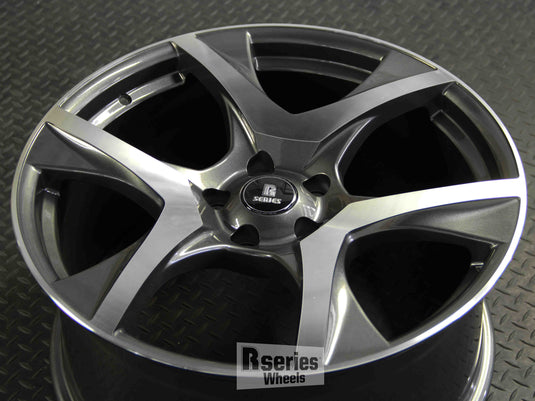 Rseries VF2 20" 5X120 Gunmetal Machined Face Wheels