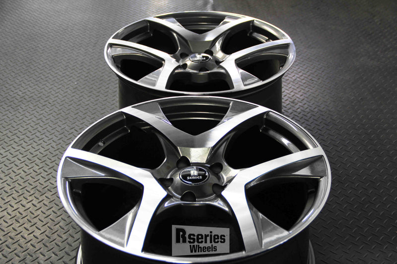 Load image into Gallery viewer, Rseries VF2 20&quot; 5X120 Gunmetal Machined Face Wheels
