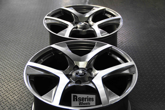 Rseries VF2 20" 5X120 Gunmetal Machined Face Wheels