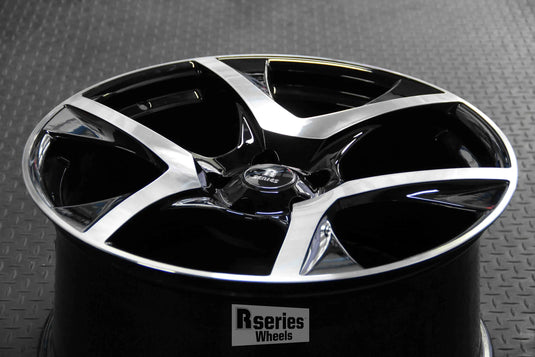 Rseries VF2 20" 5X120 Gloss Black Machined Face Wheels+Tyres