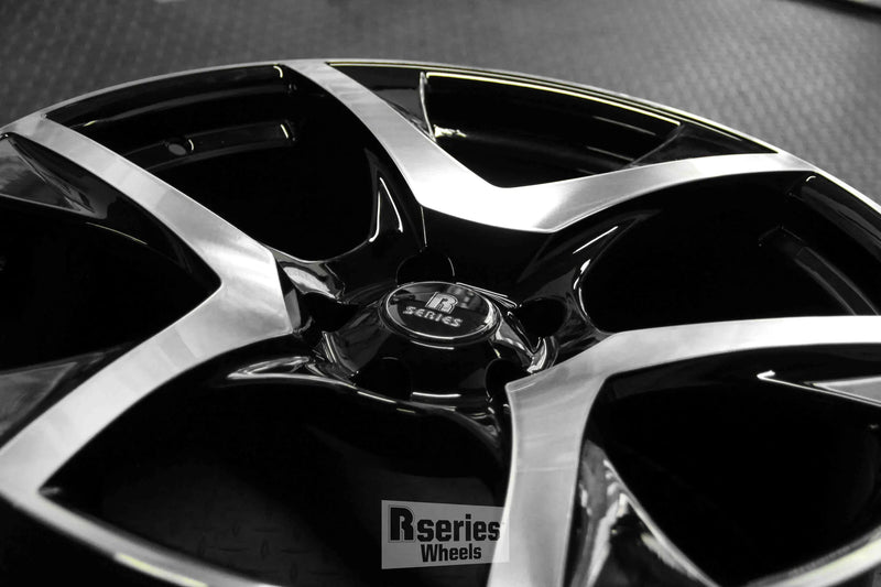 Load image into Gallery viewer, Rseries VF2 20&quot; 5X120 Gloss Black Machined Face Wheels
