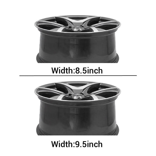 Rseries VF2 20" 5X120 Gunmetal Machined Face Wheels