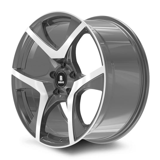 Rseries VF2 20" 5X120 Gunmetal Machined Face Wheels