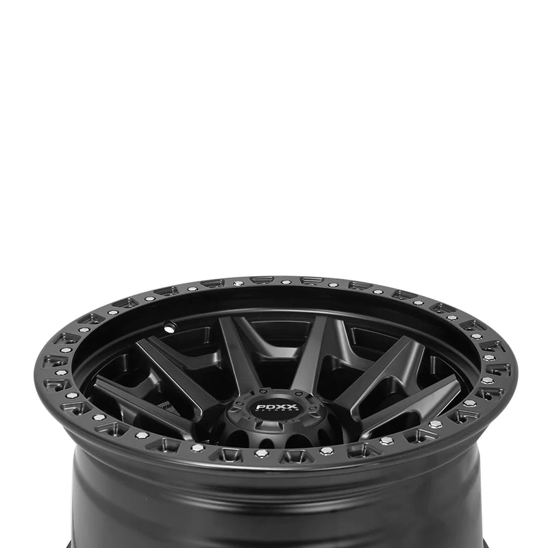 Load image into Gallery viewer, PDXX VIKING 17&quot; 6X139.7 Satin Black Wheels
