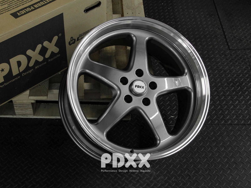 Load image into Gallery viewer, Rseries WS MAX 22&quot; 5X120 Grey Machined Lip Wheels
