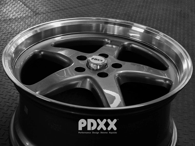 Load image into Gallery viewer, Rseries WS MAX 22&quot; 5X120 Grey Machined Lip Wheels
