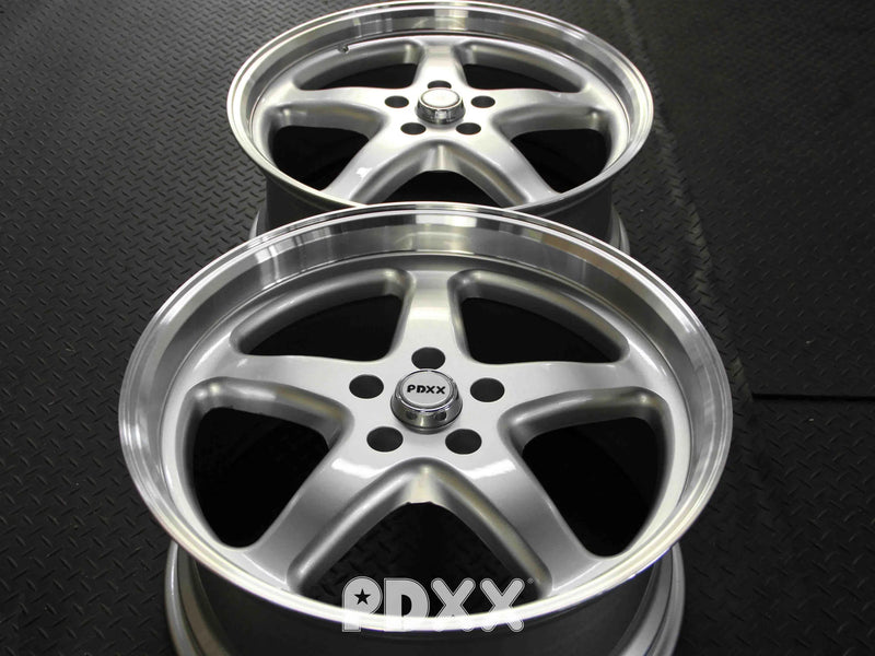 Load image into Gallery viewer, Rseries WS MAX 22&quot; 5X120 Silver Machined Lip Wheels
