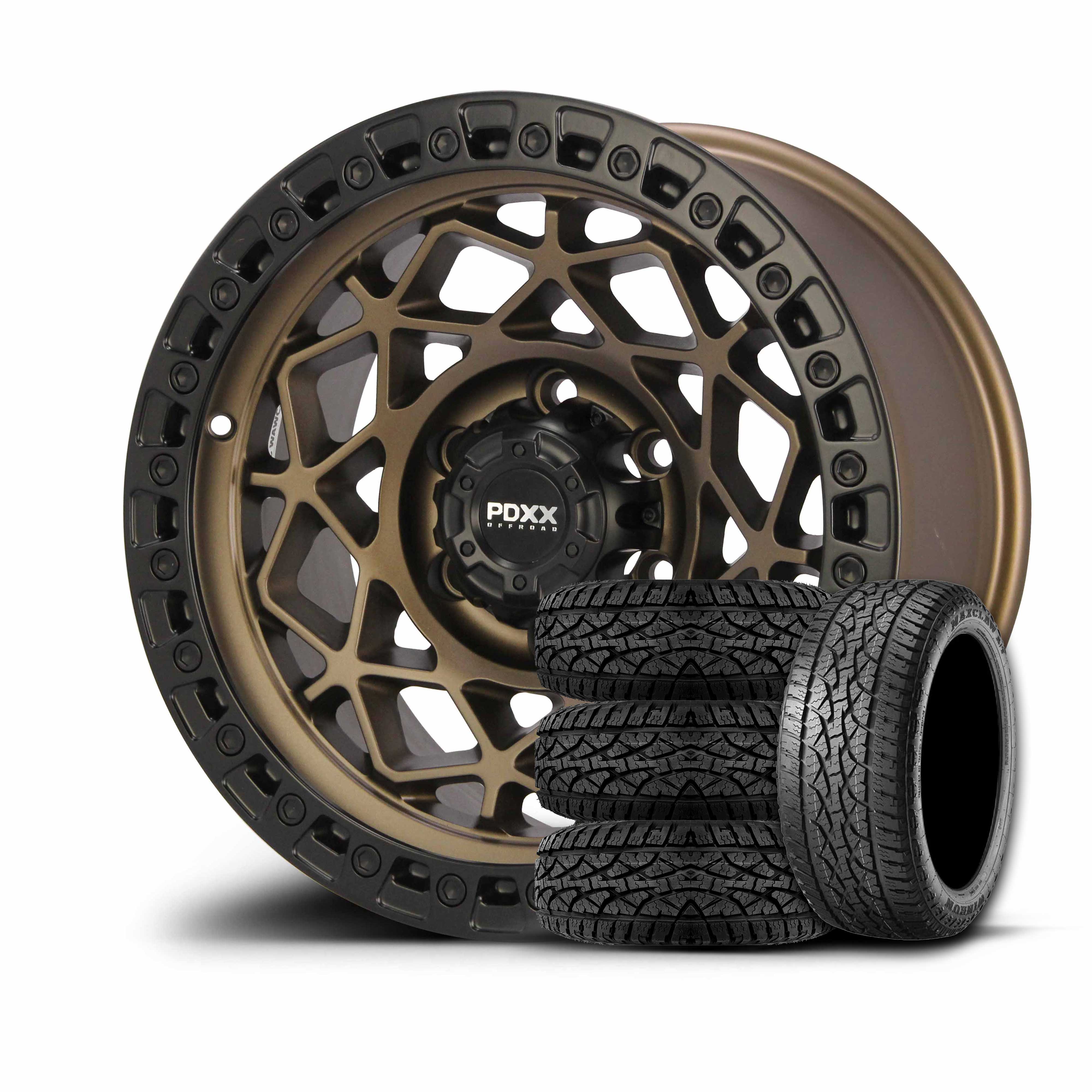 PDXX ENFORCER 17x9 Satin Black - Wheels Republic