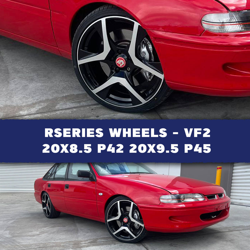 Load image into Gallery viewer, Rseries VF2 20&quot; 5X120 Gunmetal Machined Face Wheels
