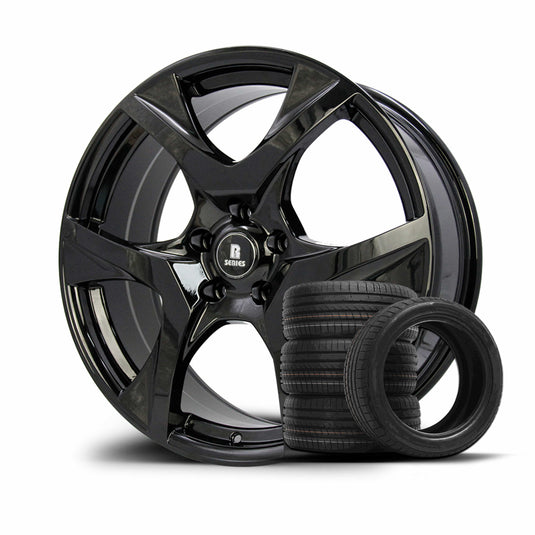 Rseries VF2 20" 5X120 Gloss Black Wheels+Tyres